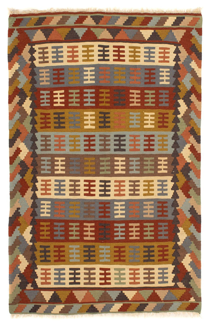 Kelim-tæppe - orientalsk - 156 x 100 cm - flerfarvet