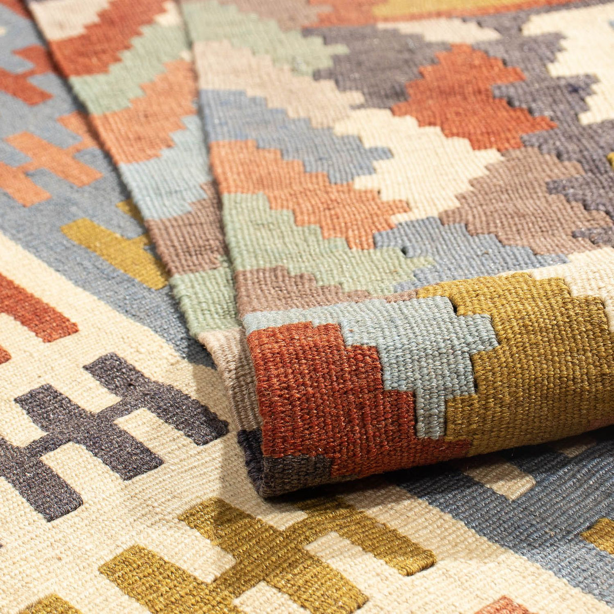 Kelim-tæppe - orientalsk - 156 x 100 cm - flerfarvet