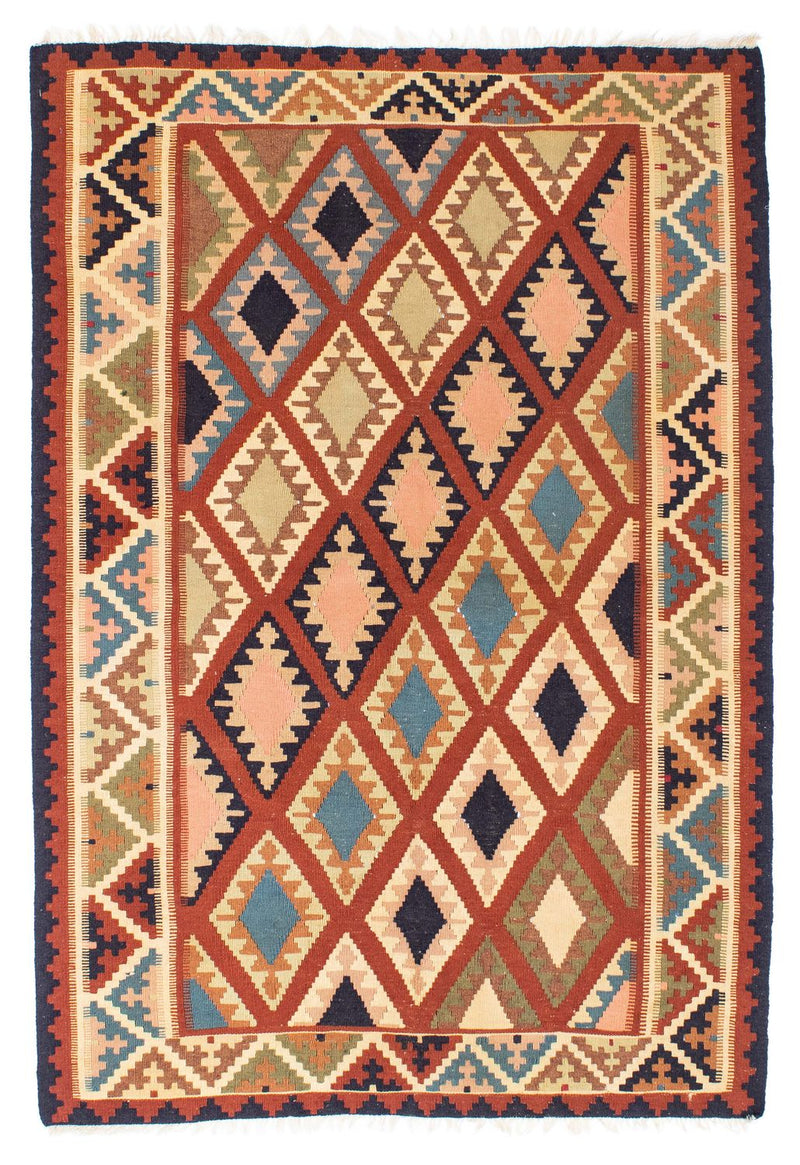 Kelim-tæppe - orientalsk - 182 x 121 cm - flerfarvet
