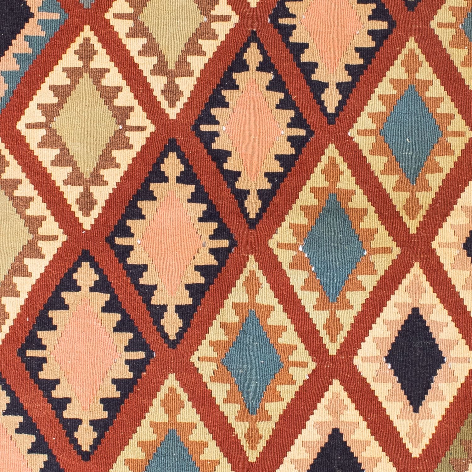 Kelim-tæppe - orientalsk - 182 x 121 cm - flerfarvet