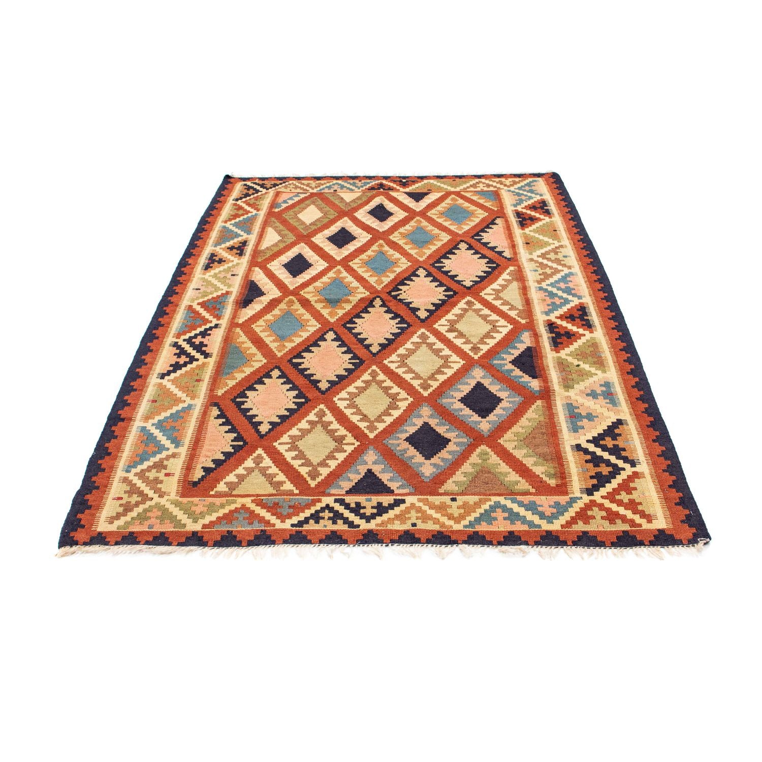 Kelim-tæppe - orientalsk - 182 x 121 cm - flerfarvet