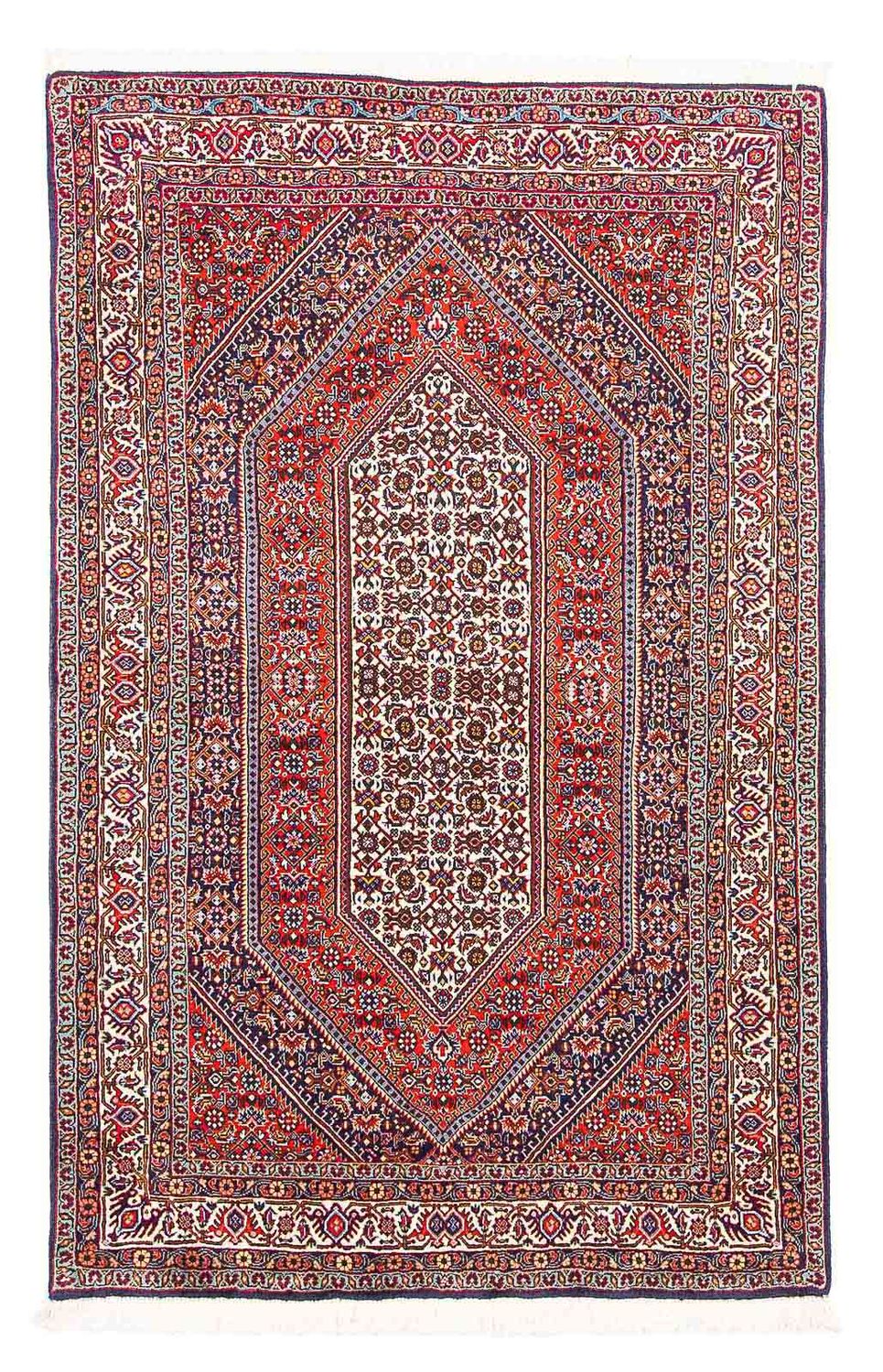Persisk tæppe - Bijar - 159 x 106 cm - rød