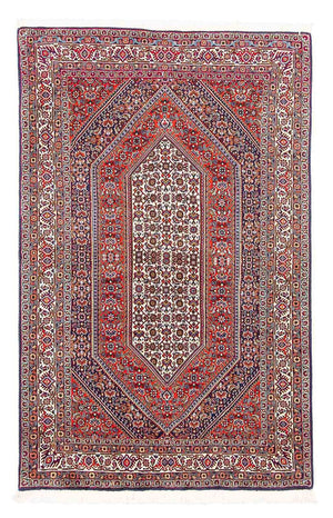 Persisk tæppe - Bijar - 159 x 106 cm - rød