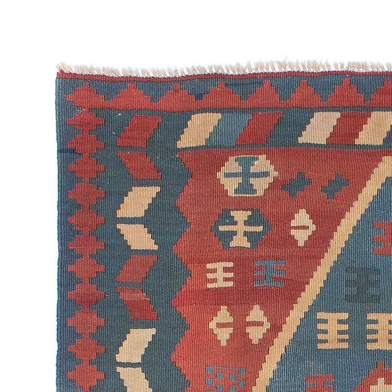 Kelim-tæppe - orientalsk - 167 x 114 cm - blå
