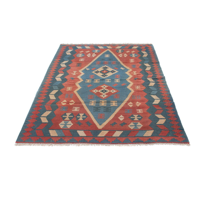Kelim-tæppe - orientalsk - 167 x 114 cm - blå