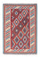 Kelim-tæppe - orientalsk - 186 x 125 cm - mørkerød