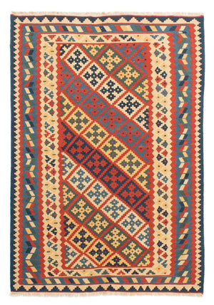 Kelim-tæppe - orientalsk - 208 x 158 cm - flerfarvet
