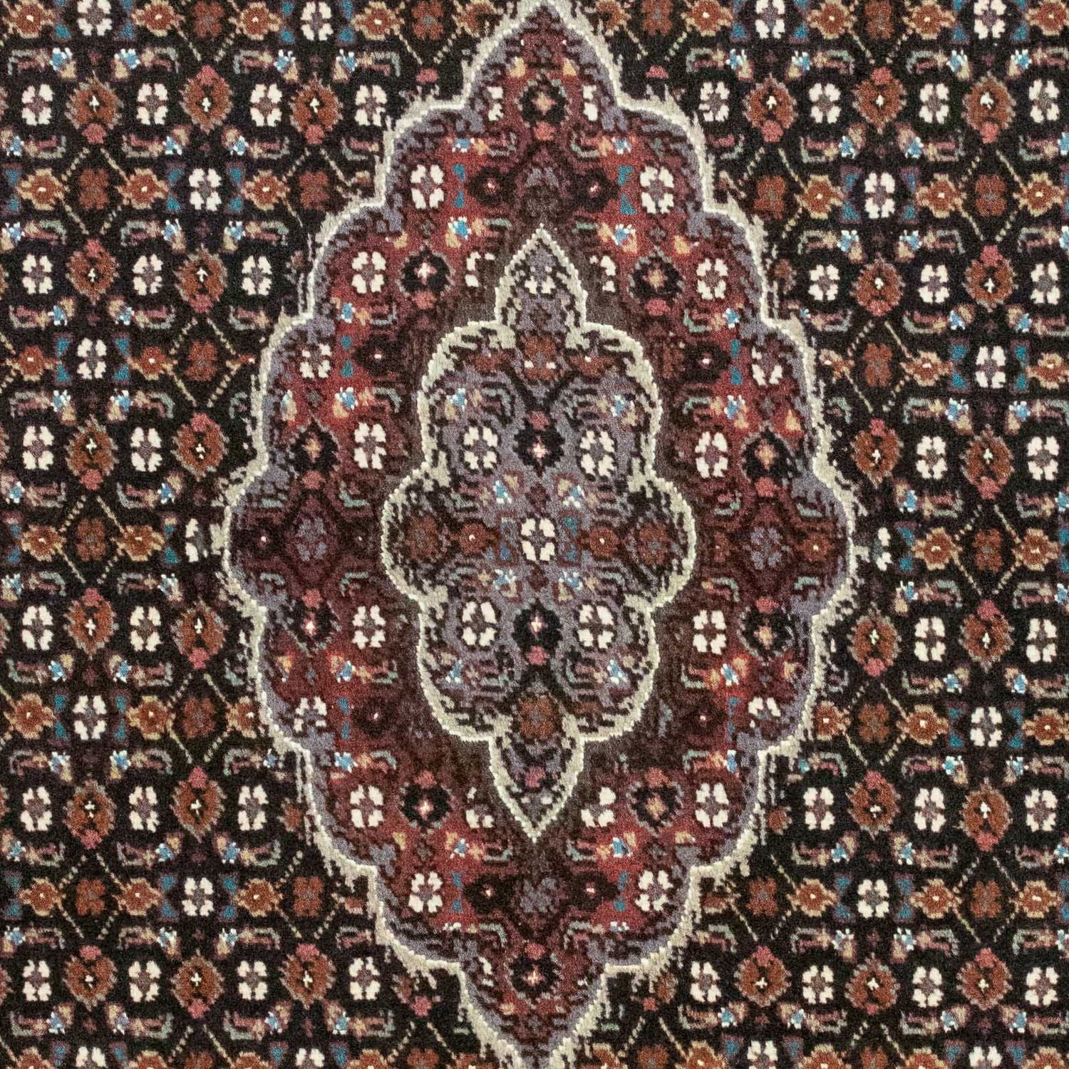 Persisk tæppe - Tabriz - 127 x 75 cm - mørkeblå