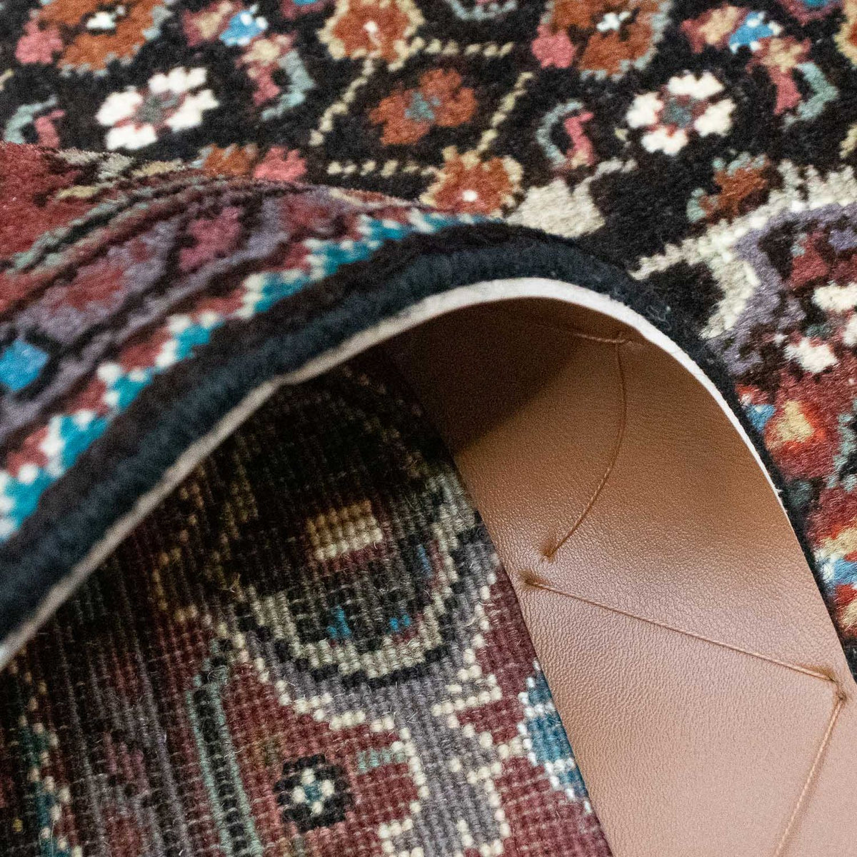 Persisk tæppe - Tabriz - 127 x 75 cm - mørkeblå