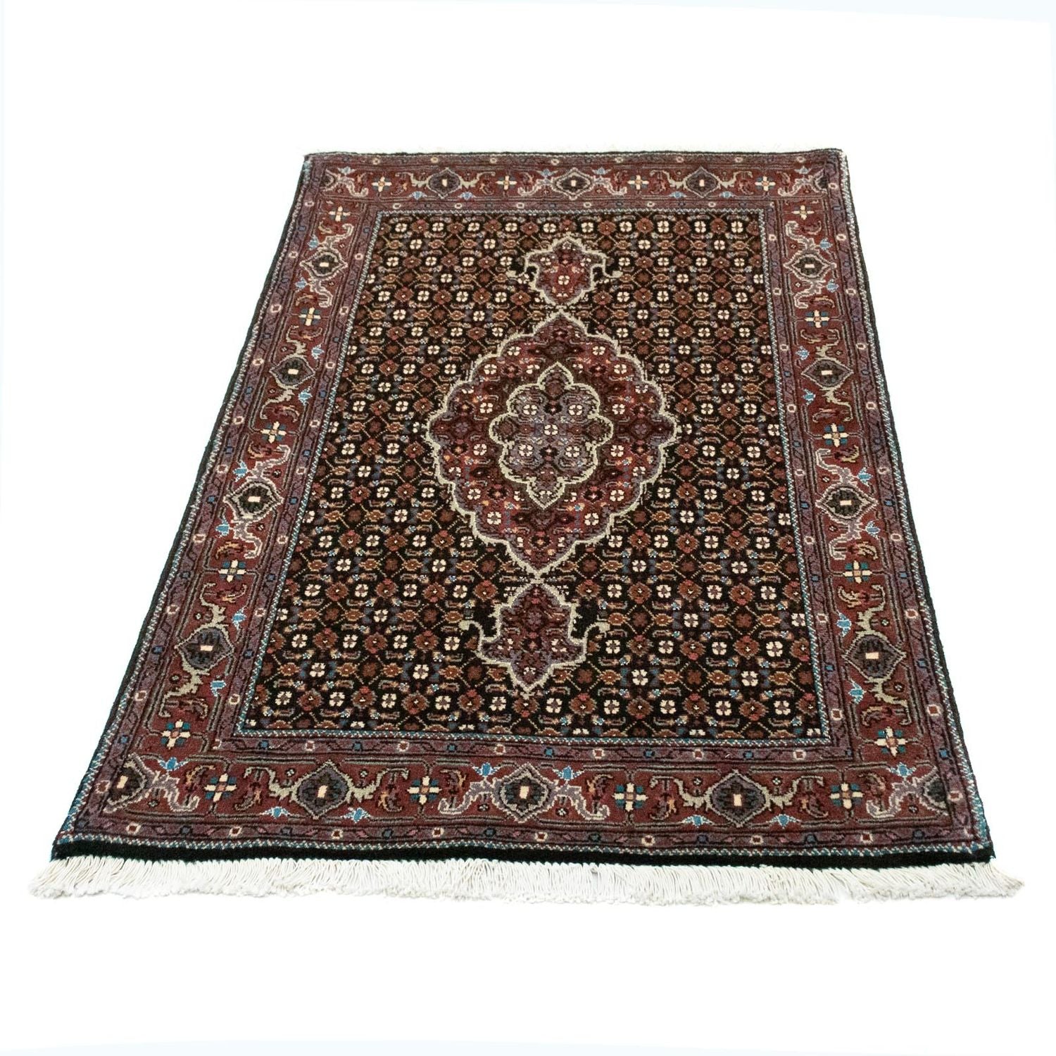 Persisk tæppe - Tabriz - 127 x 75 cm - mørkeblå