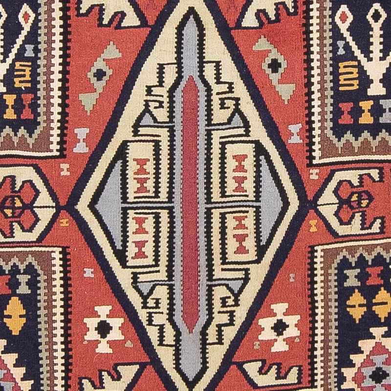 Løber Kelim-tæppe - orientalsk - 382 x 102 cm - flerfarvet