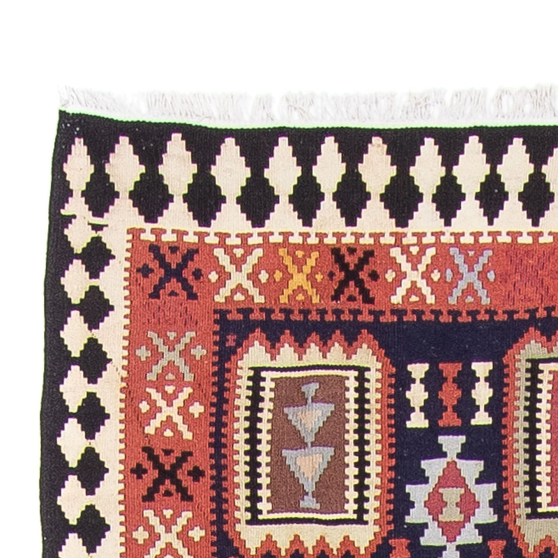 Løber Kelim-tæppe - orientalsk - 382 x 102 cm - flerfarvet