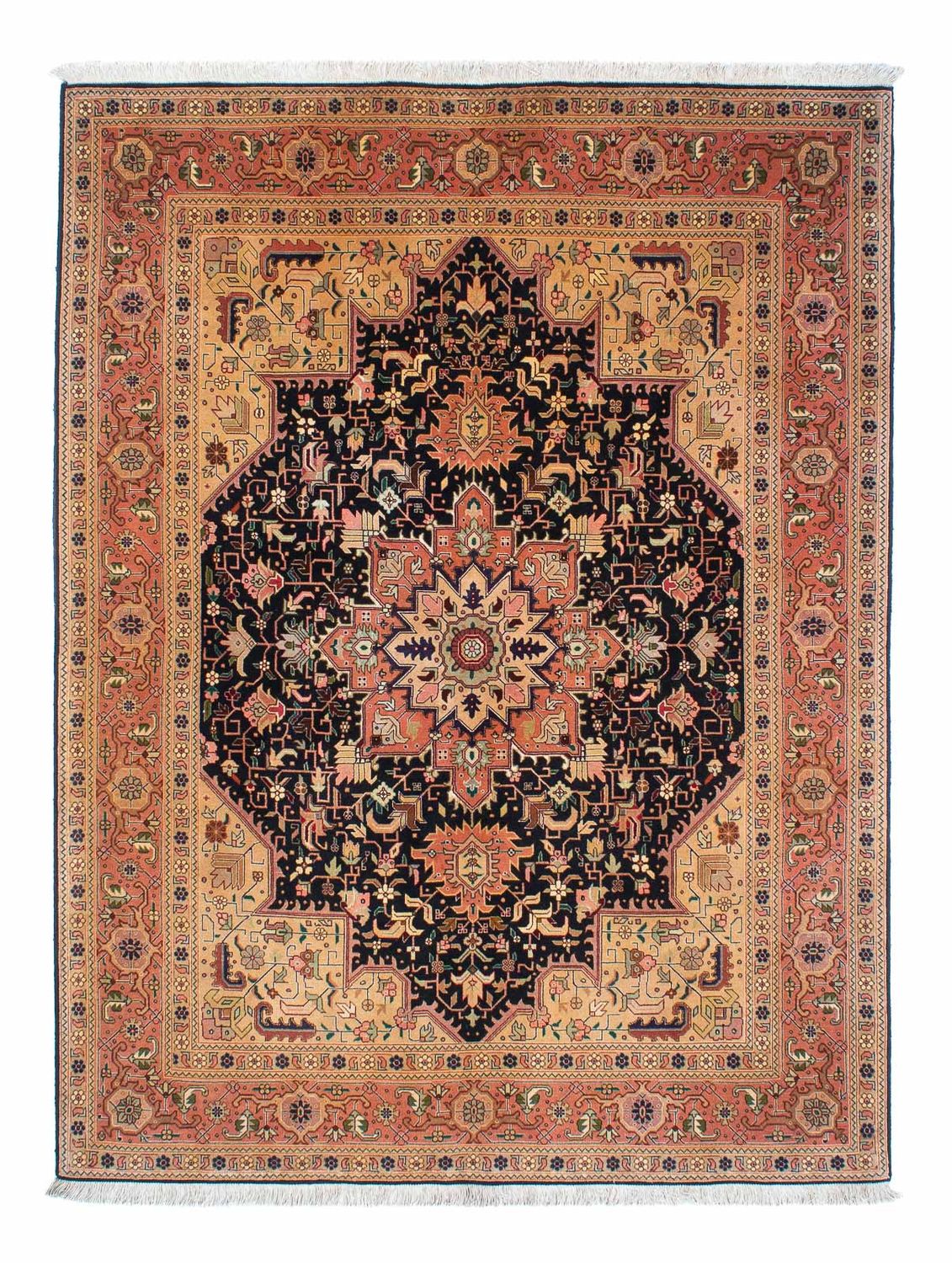 Persisk tæppe - Tabriz - Royal - 203 x 150 cm - lys brun