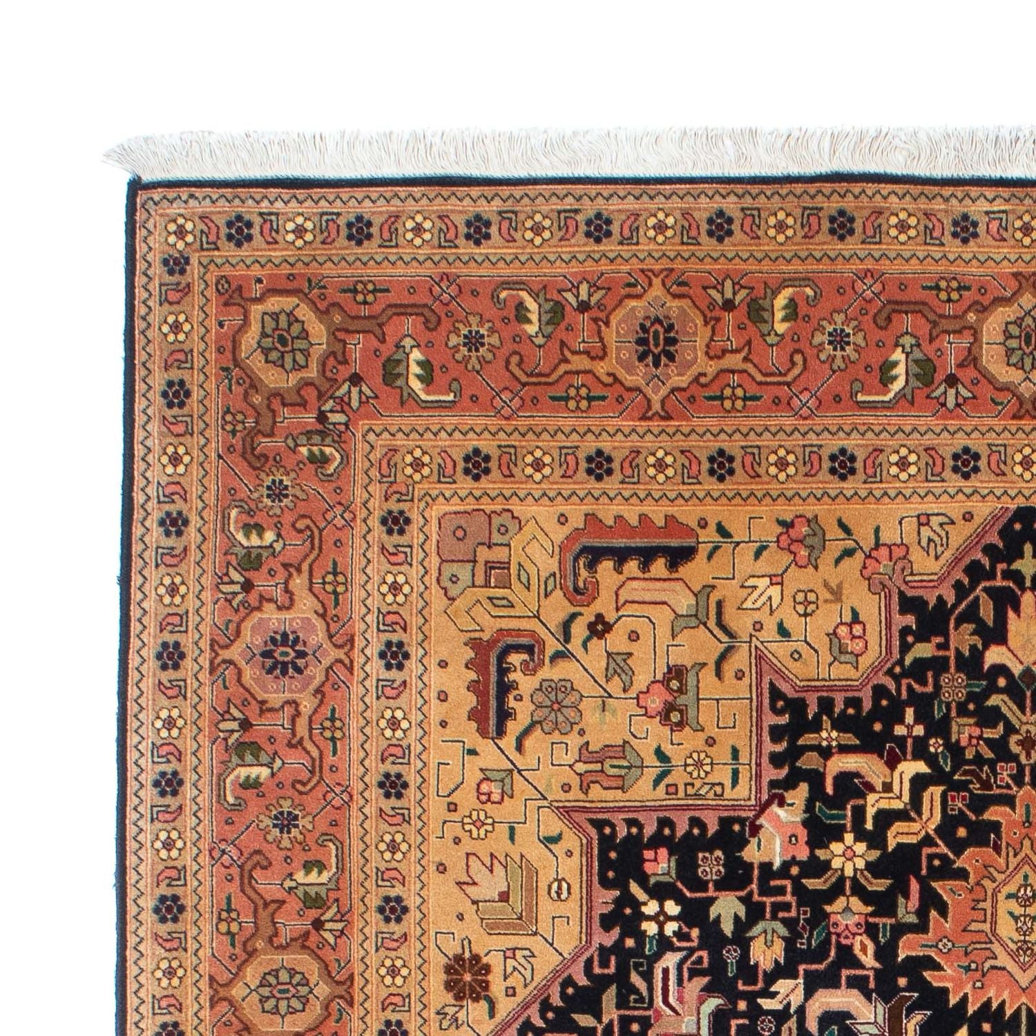 Persisk tæppe - Tabriz - Royal - 203 x 150 cm - lys brun