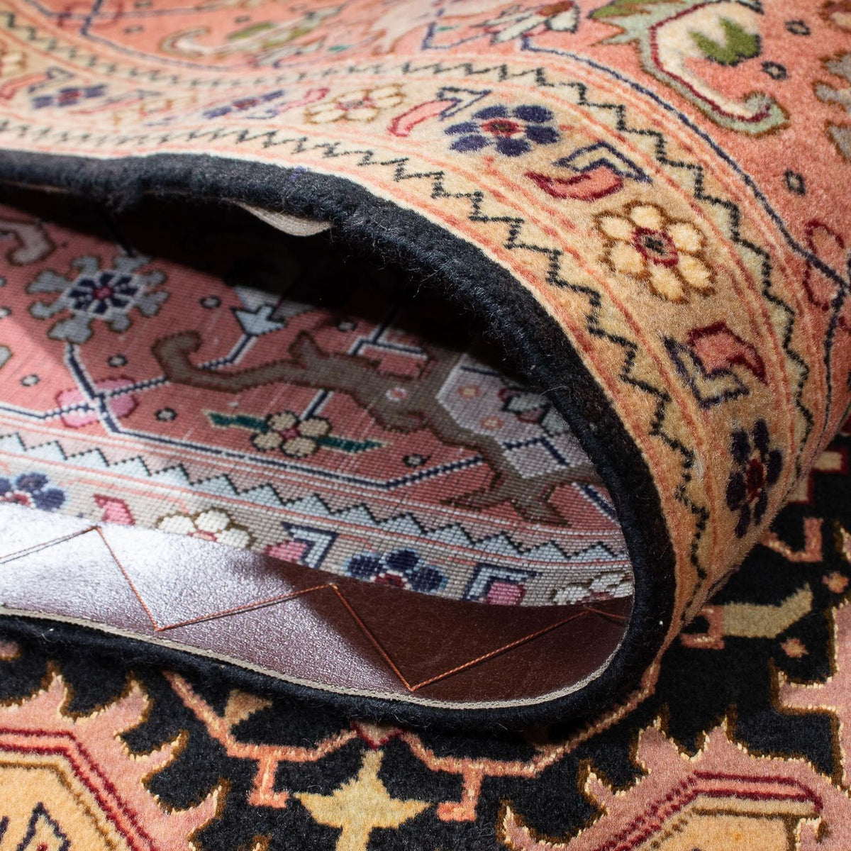 Persisk tæppe - Tabriz - Royal - 203 x 150 cm - lys brun