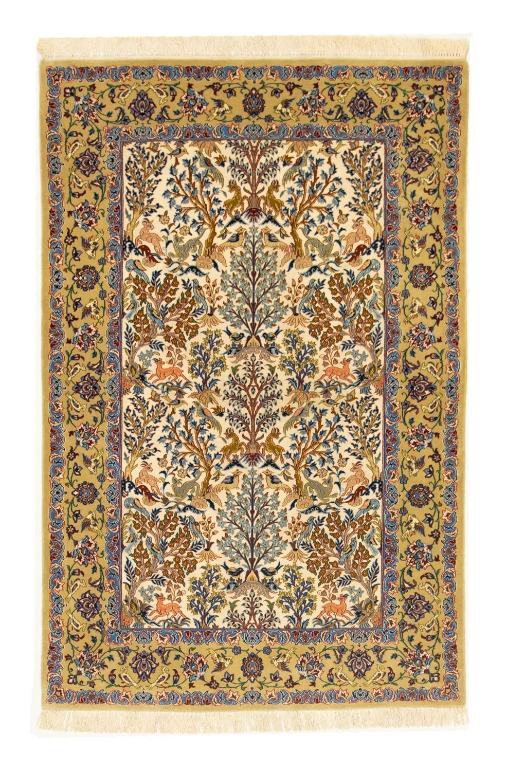 Persisk tæppe - Isfahan - Premium - 170 x 109 cm - beige