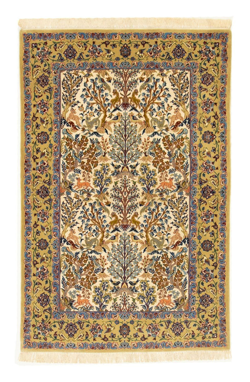 Persisk tæppe - Isfahan - Premium - 170 x 109 cm - beige