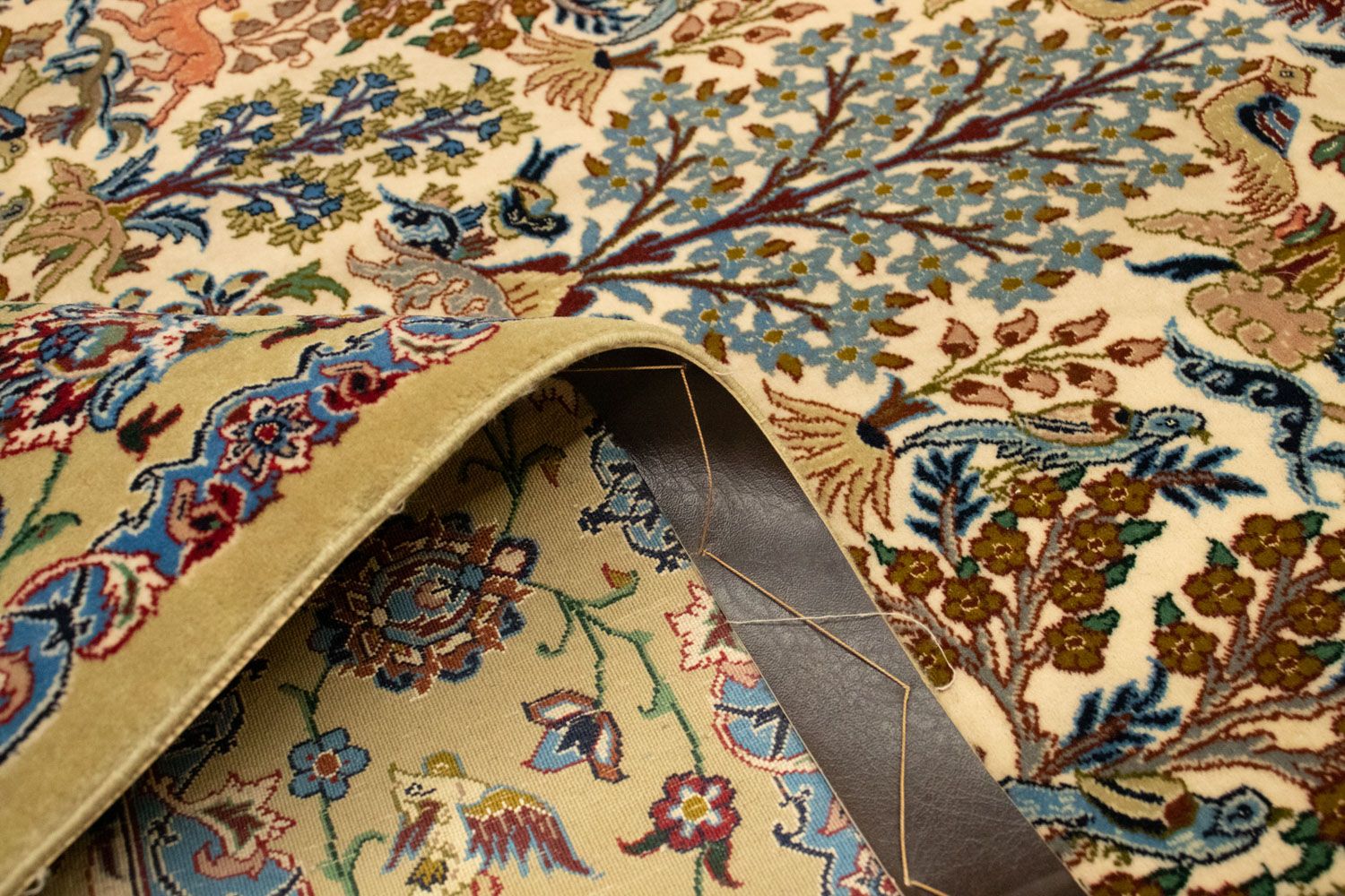 Persisk tæppe - Isfahan - Premium - 170 x 109 cm - beige