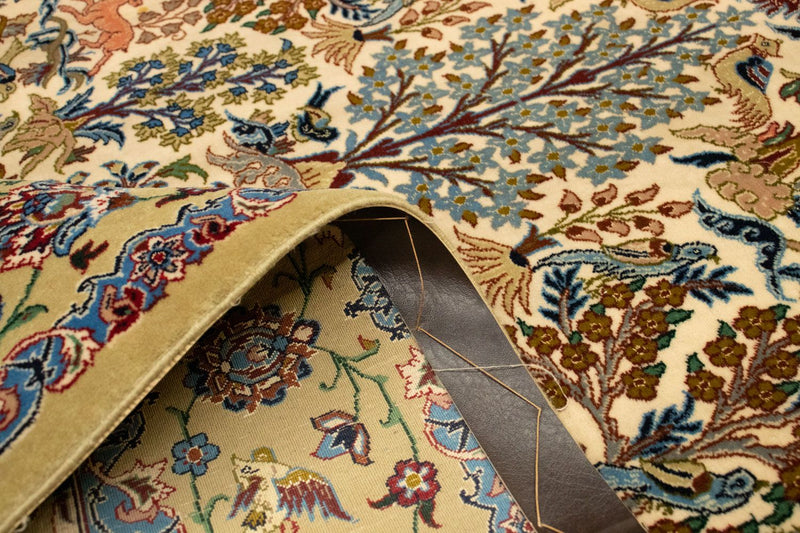 Persisk tæppe - Isfahan - Premium - 170 x 109 cm - beige