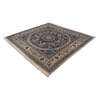 Persisk tæppe - Nain firkantet  - 196 x 189 cm - blå