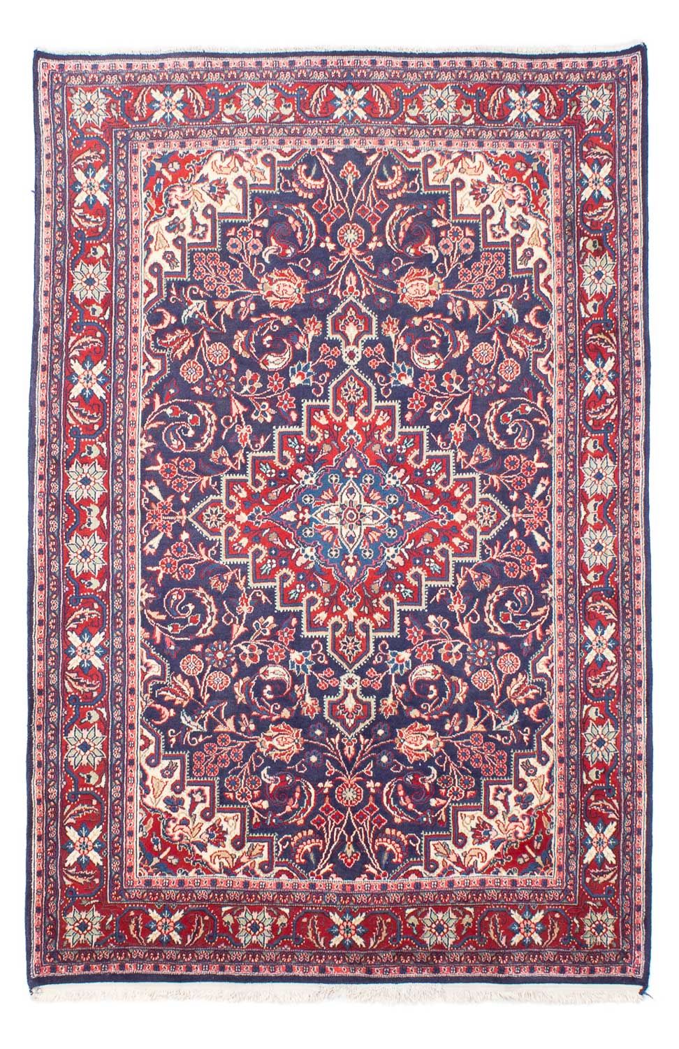 Persisk tæppe - Nomadisk - 211 x 132 cm - mørkeblå