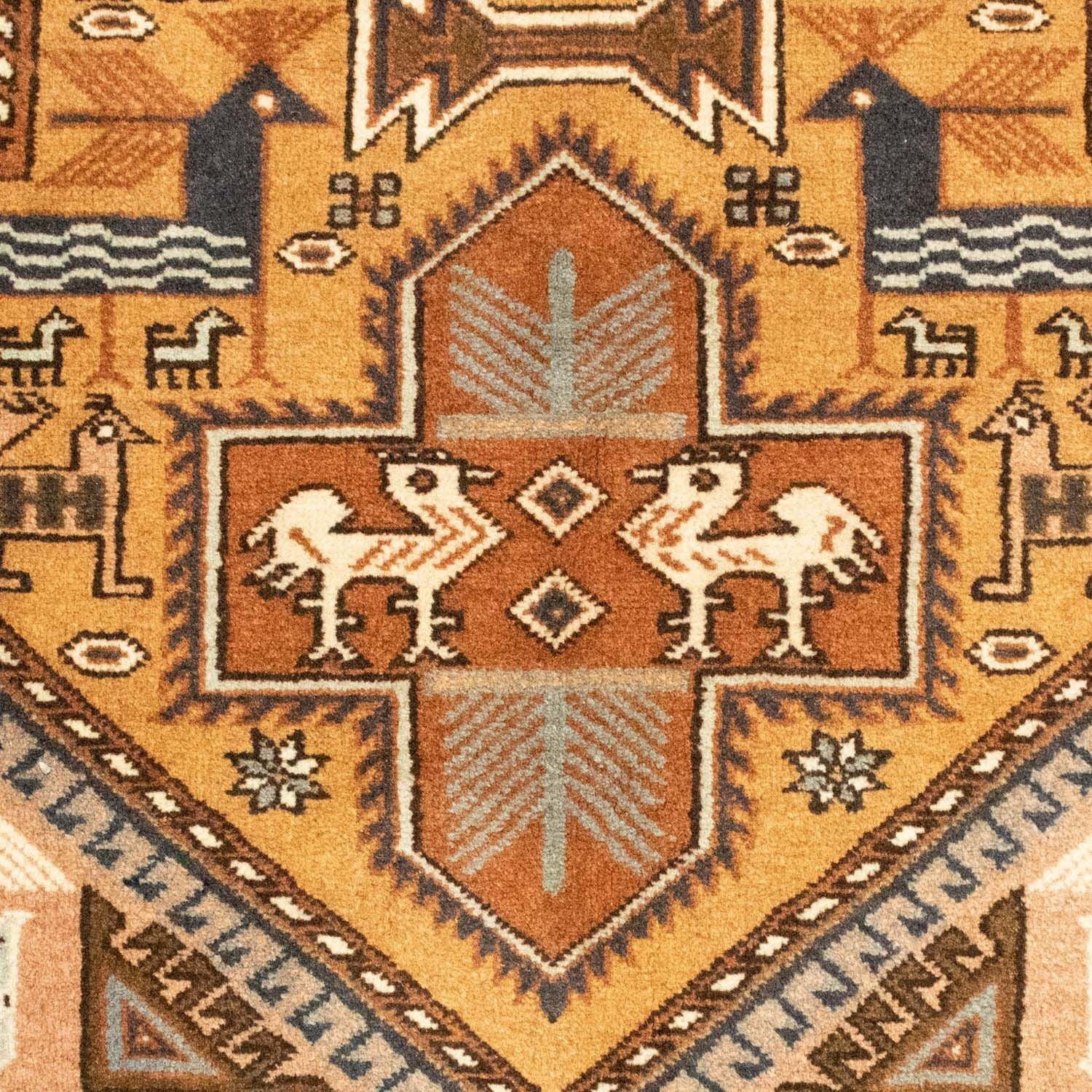 Persisk tæppe - Nomadisk - 197 x 144 cm - lys brun