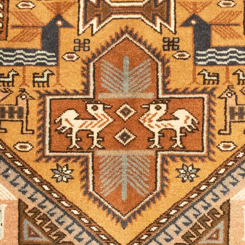 Persisk tæppe - Nomadisk - 197 x 144 cm - lys brun