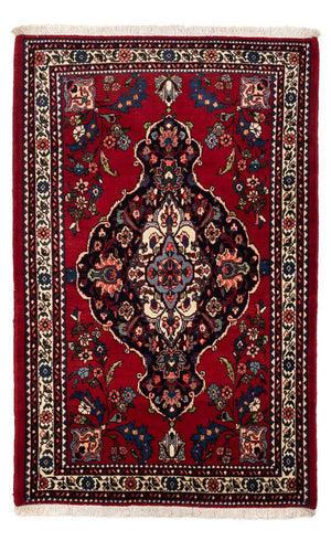 Persisk tæppe - Nomadisk - 162 x 110 cm - mørkerød