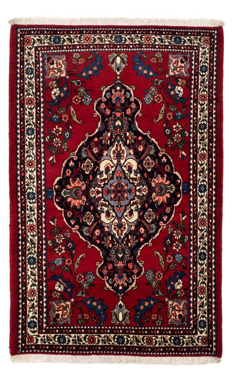 Persisk tæppe - Nomadisk - 162 x 110 cm - mørkerød