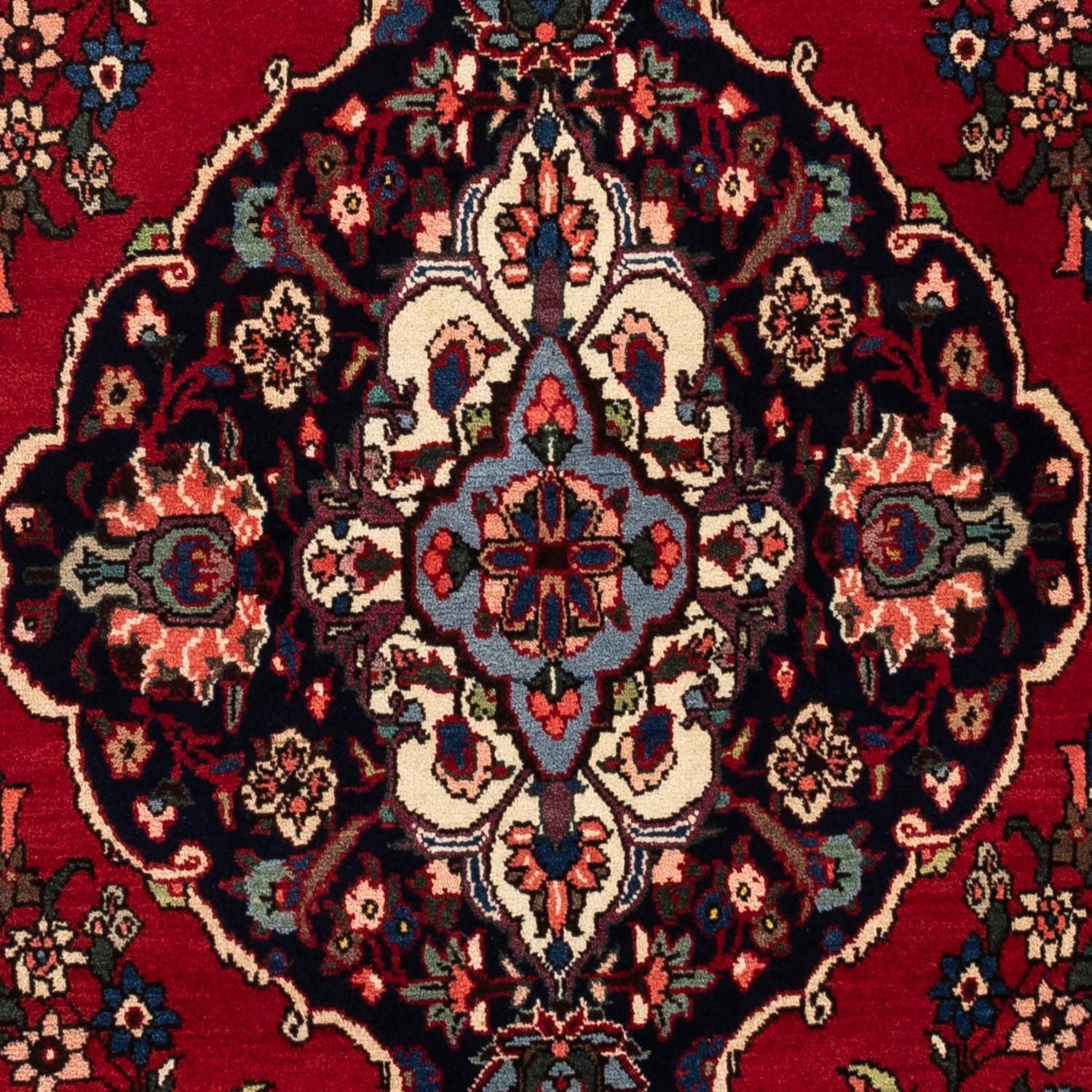 Persisk tæppe - Nomadisk - 162 x 110 cm - mørkerød