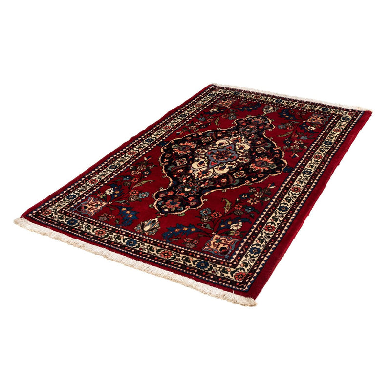 Persisk tæppe - Nomadisk - 162 x 110 cm - mørkerød