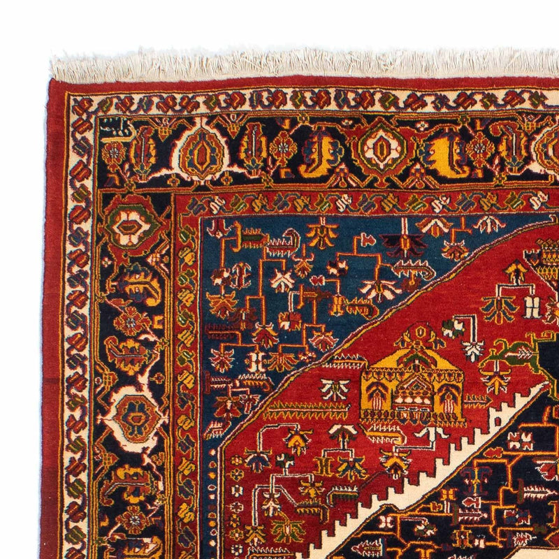 Gabbeh-tæppe - Kashkuli Persisk - 200 x 180 cm - mørkerød