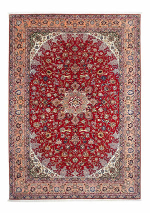 Persisk tæppe - Tabriz - Royal - 307 x 205 cm - mørkerød
