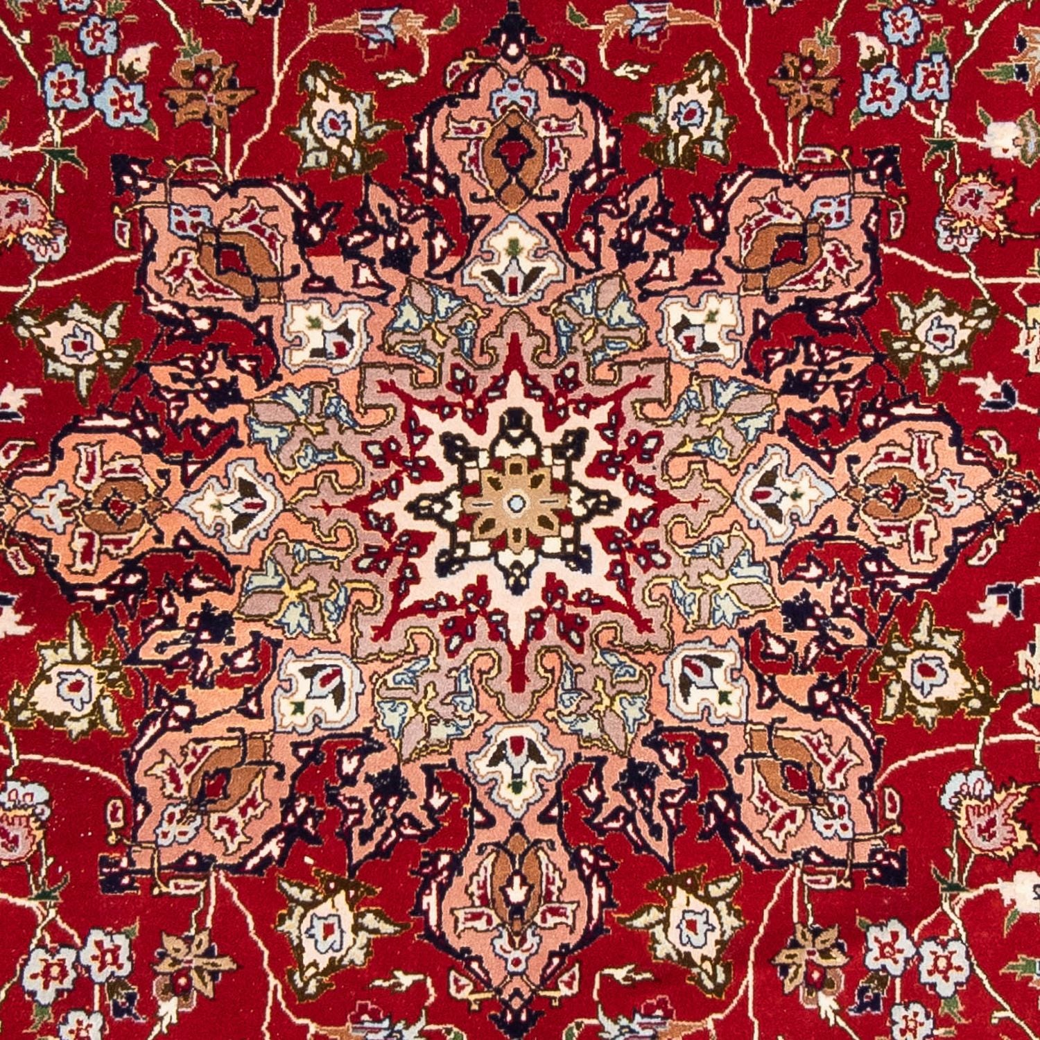 Persisk tæppe - Tabriz - Royal - 307 x 205 cm - mørkerød