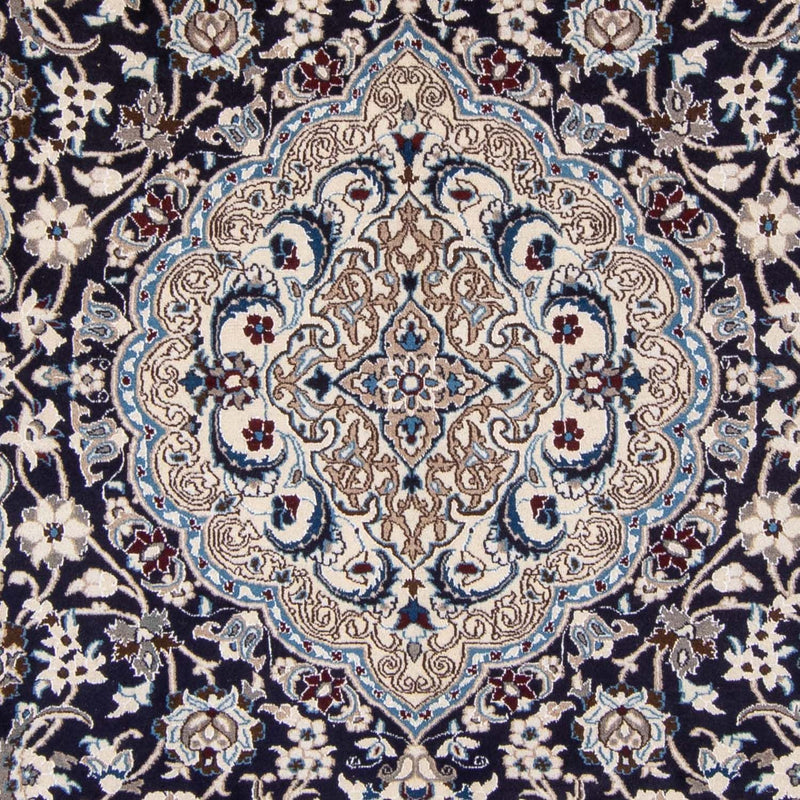 Persisk tæppe - Nain - 350 x 243 cm - mørkeblå