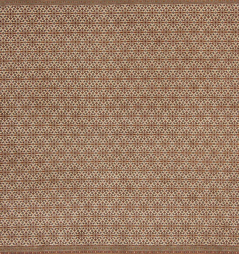 Persisk tæppe - Tabriz firkantet  - 258 x 251 cm - lys brun