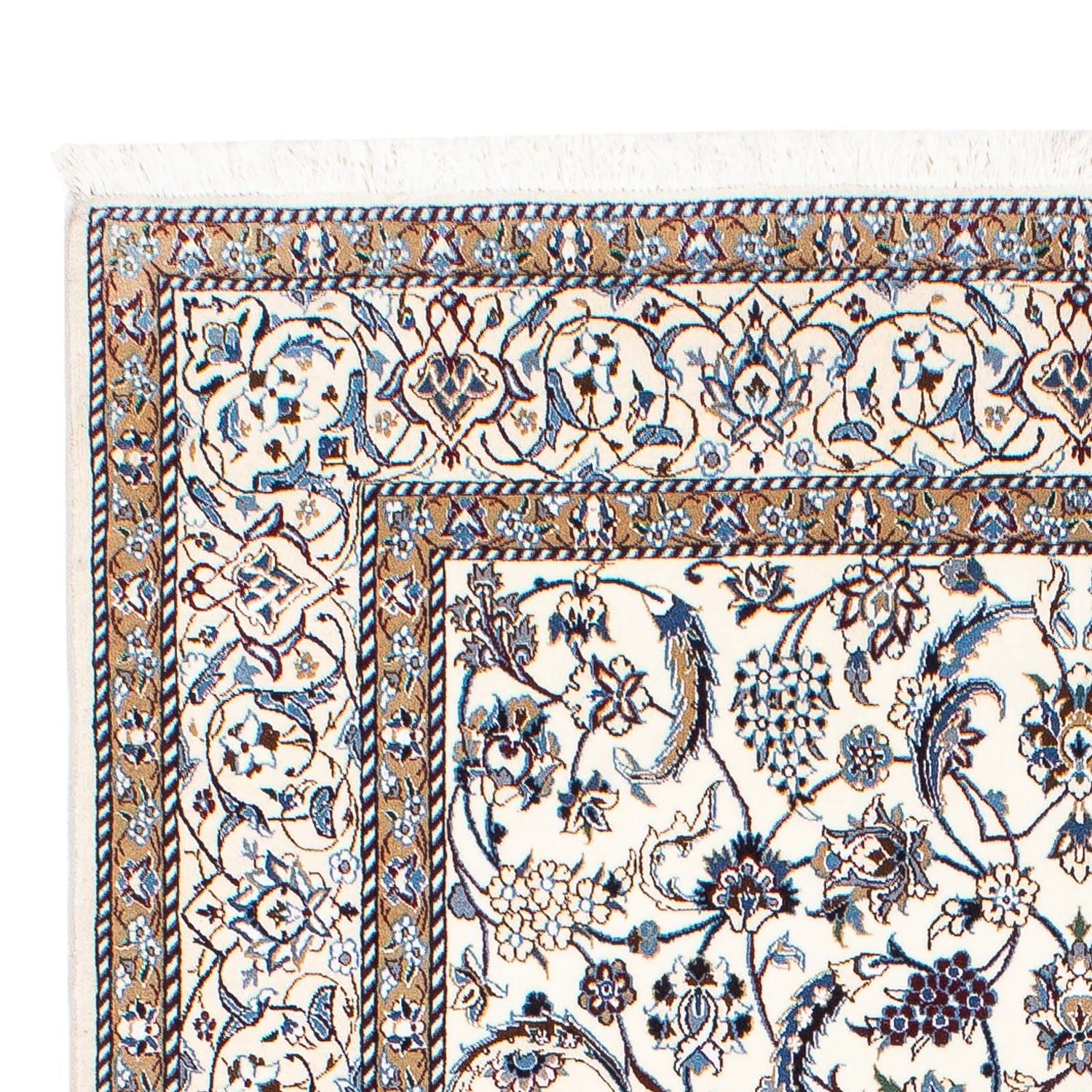 Persisk tæppe - Nain - Premium - 200 x 123 cm - beige