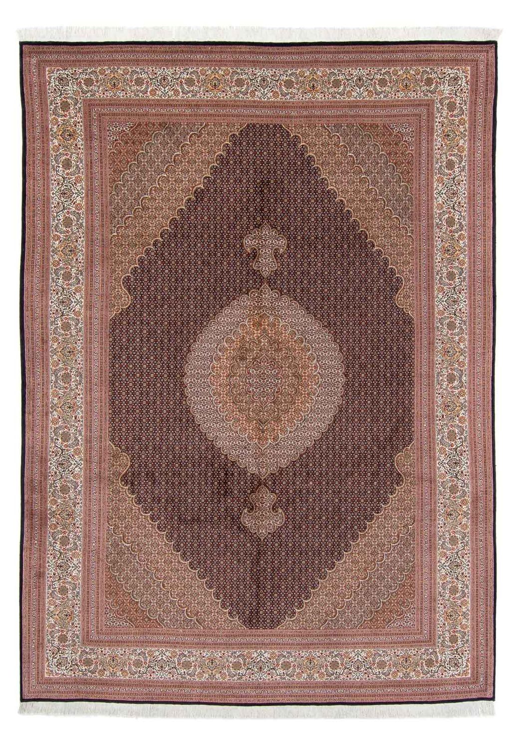 Persisk tæppe - Tabriz - 350 x 250 cm - lys brun