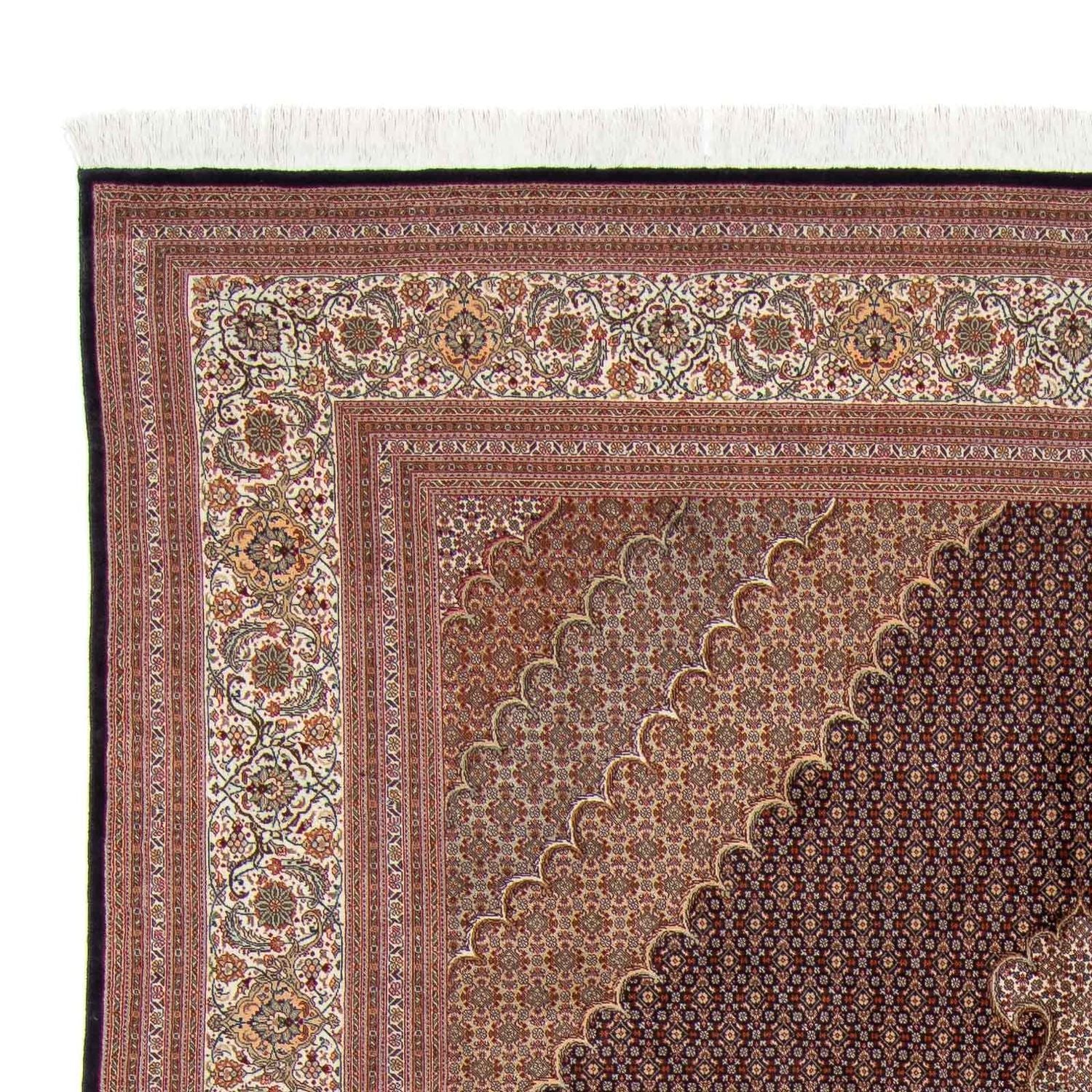 Persisk tæppe - Tabriz - 350 x 250 cm - lys brun