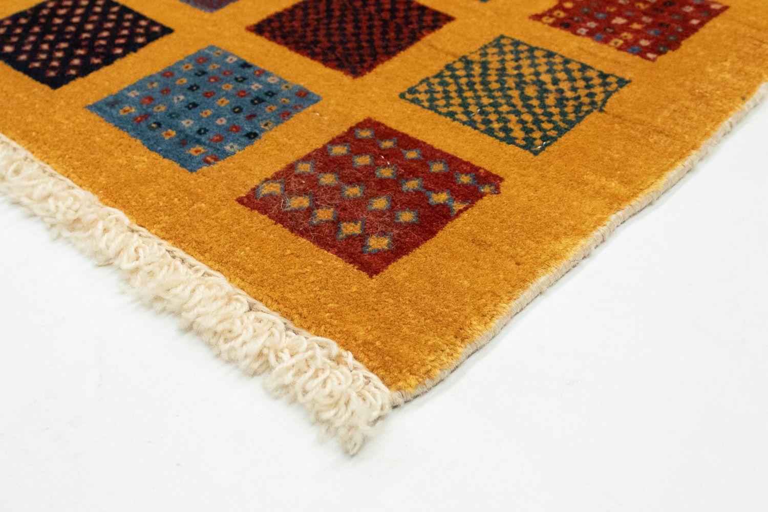 Gabbeh Tæppe - Loribaft Persisk - 154 x 112 cm - orange