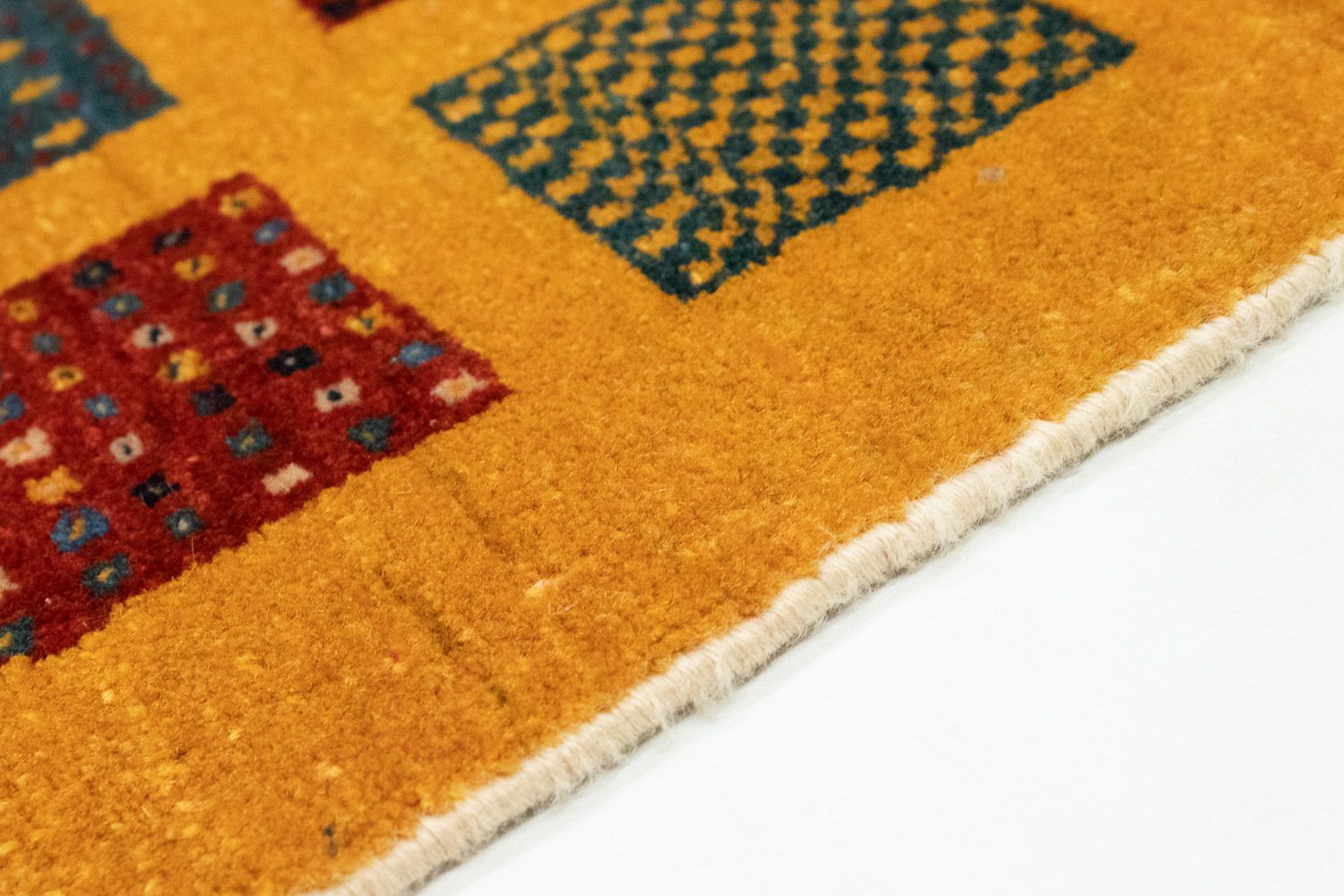 Gabbeh Tæppe - Loribaft Persisk - 154 x 112 cm - orange