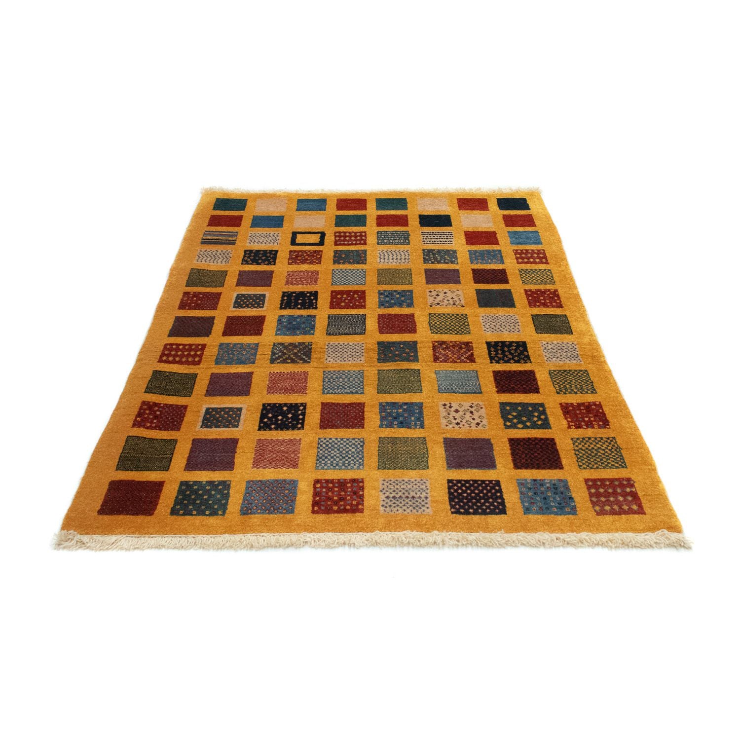 Gabbeh Tæppe - Loribaft Persisk - 154 x 112 cm - orange
