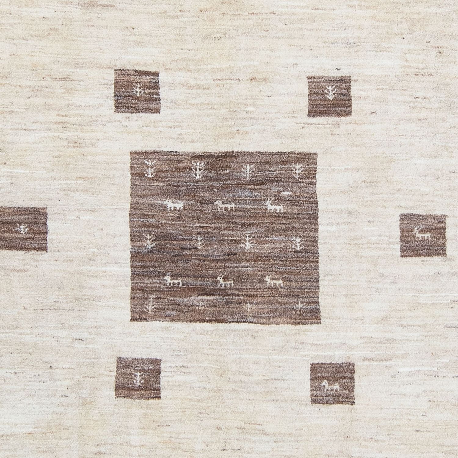 Gabbeh Tæppe - Loribaft Persisk - 340 x 250 cm - beige