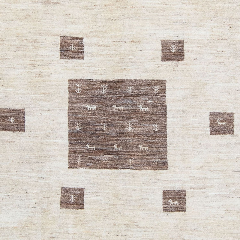 Gabbeh Tæppe - Loribaft Persisk - 340 x 250 cm - beige