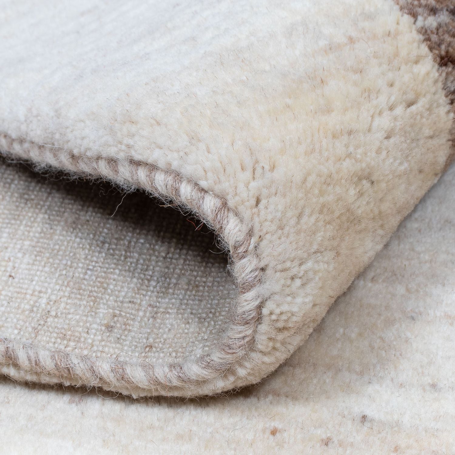 Gabbeh Tæppe - Loribaft Persisk - 340 x 250 cm - beige