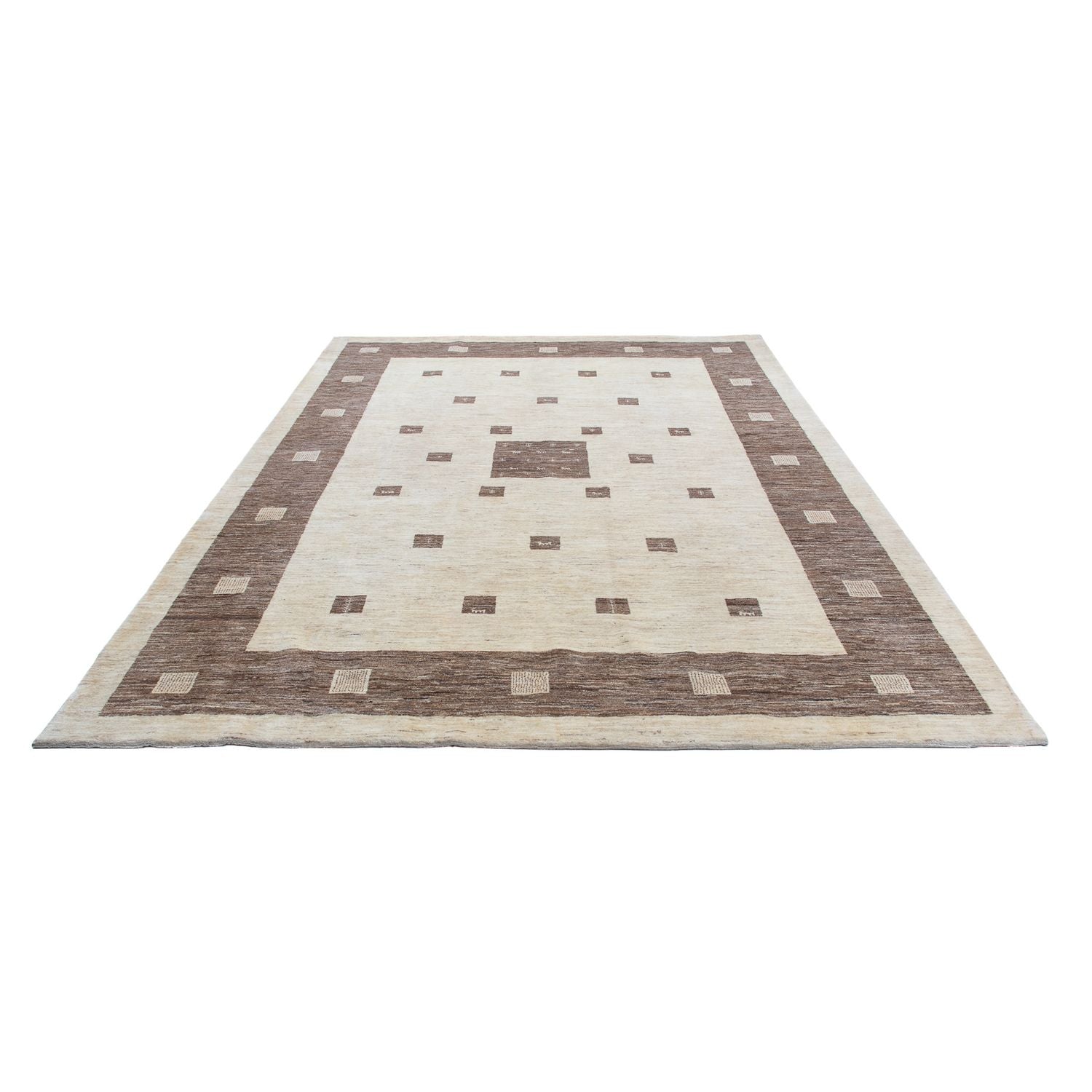 Gabbeh Tæppe - Loribaft Persisk - 340 x 250 cm - beige
