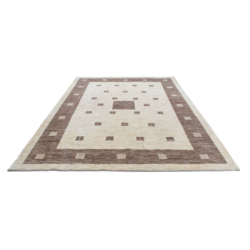 Gabbeh Tæppe - Loribaft Persisk - 340 x 250 cm - beige