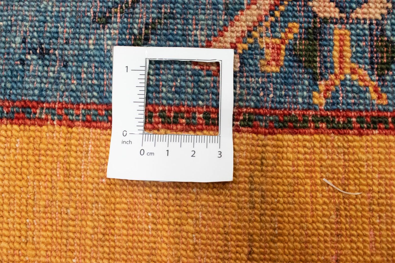 Gabbeh Tæppe - Loribaft Persisk - 143 x 109 cm - guld