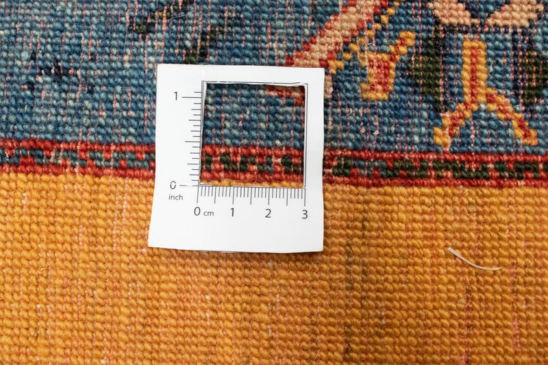 Gabbeh Tæppe - Loribaft Persisk - 143 x 109 cm - guld