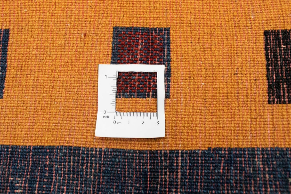 Gabbeh Tæppe - Loribaft Persisk - 145 x 112 cm - mørkerød